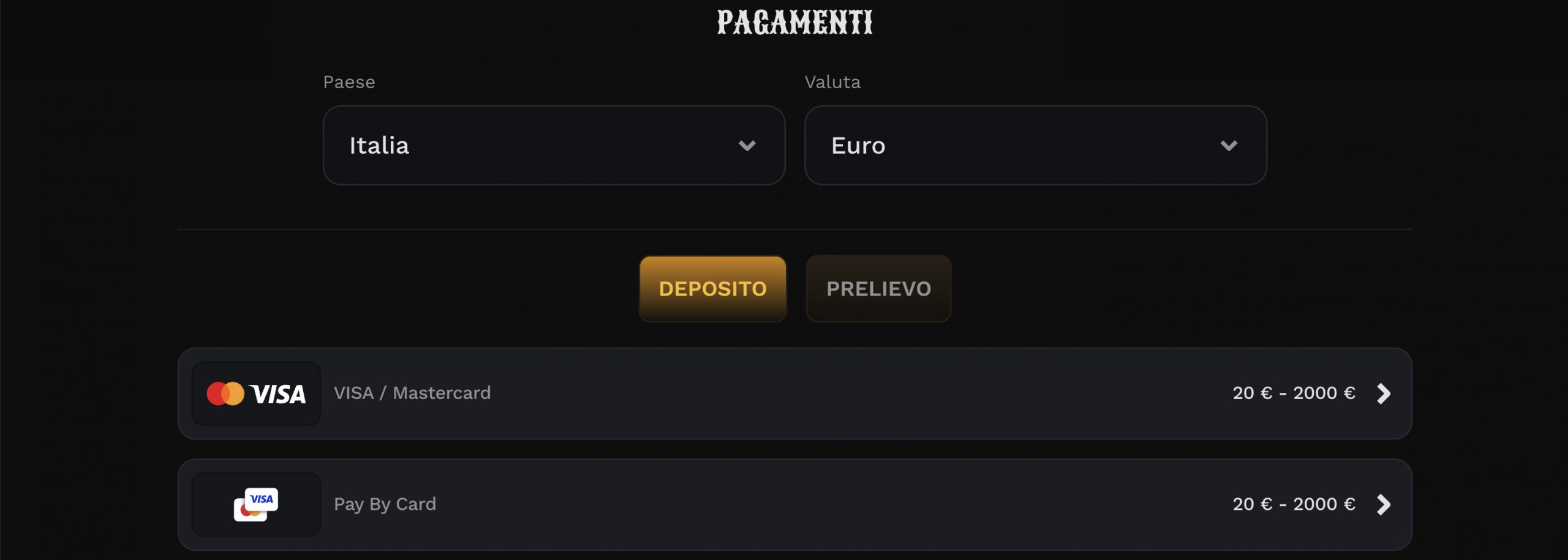 pagamenti
